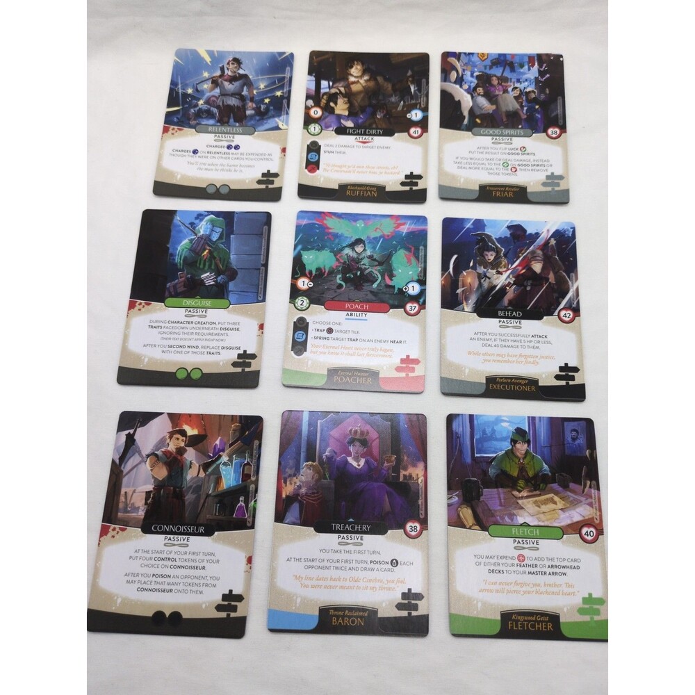 (9) Ivion Hero Crafting Game Cards